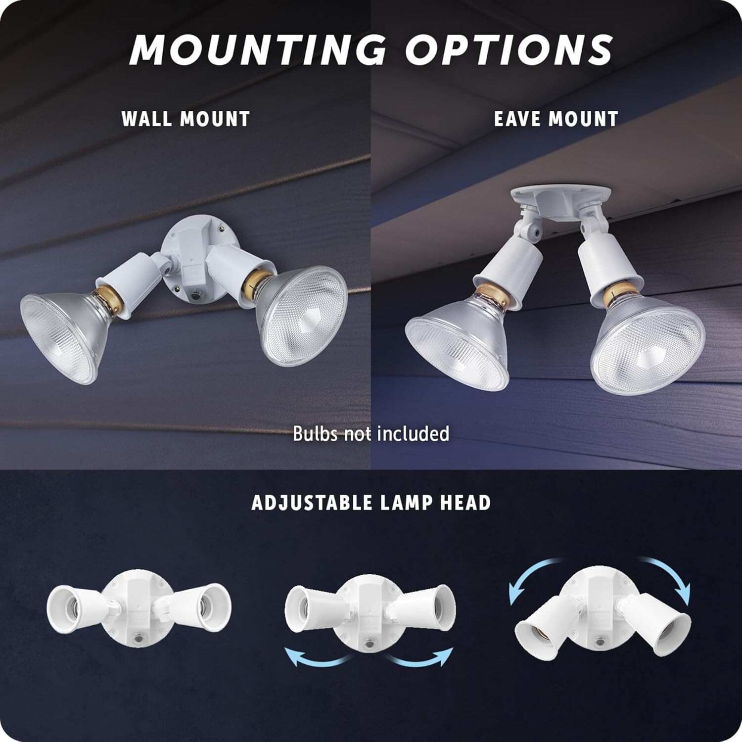 Outdoor Dusk to Dawn Floodlight – Weatherproof Security Light – Motion Sensor