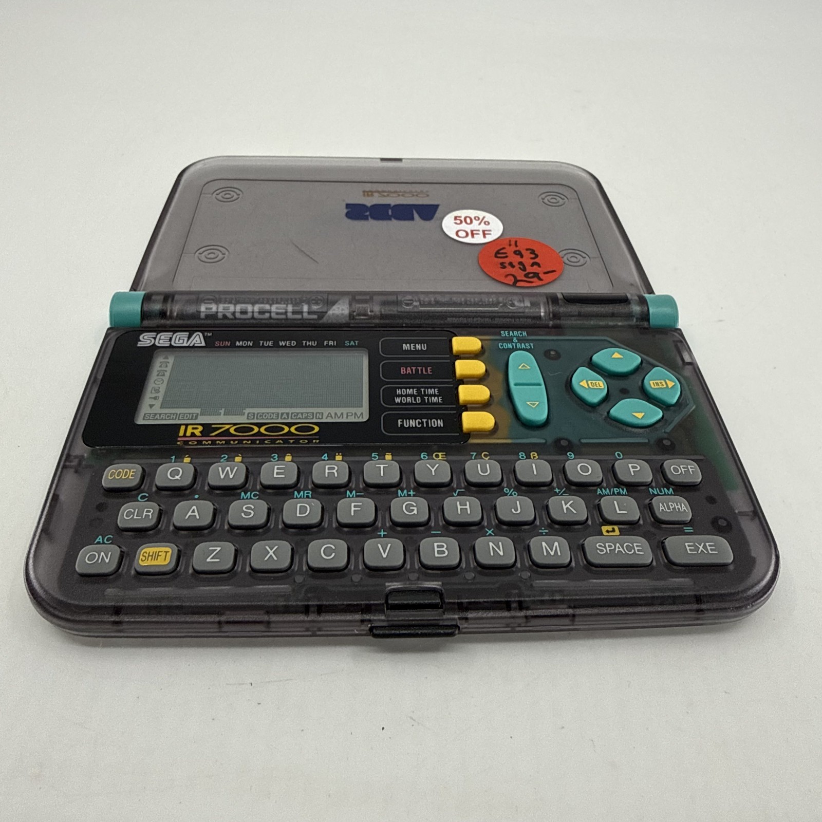 Sega IR 7000 Communicator Games Keyboard Calculator No Manual - Tested Working