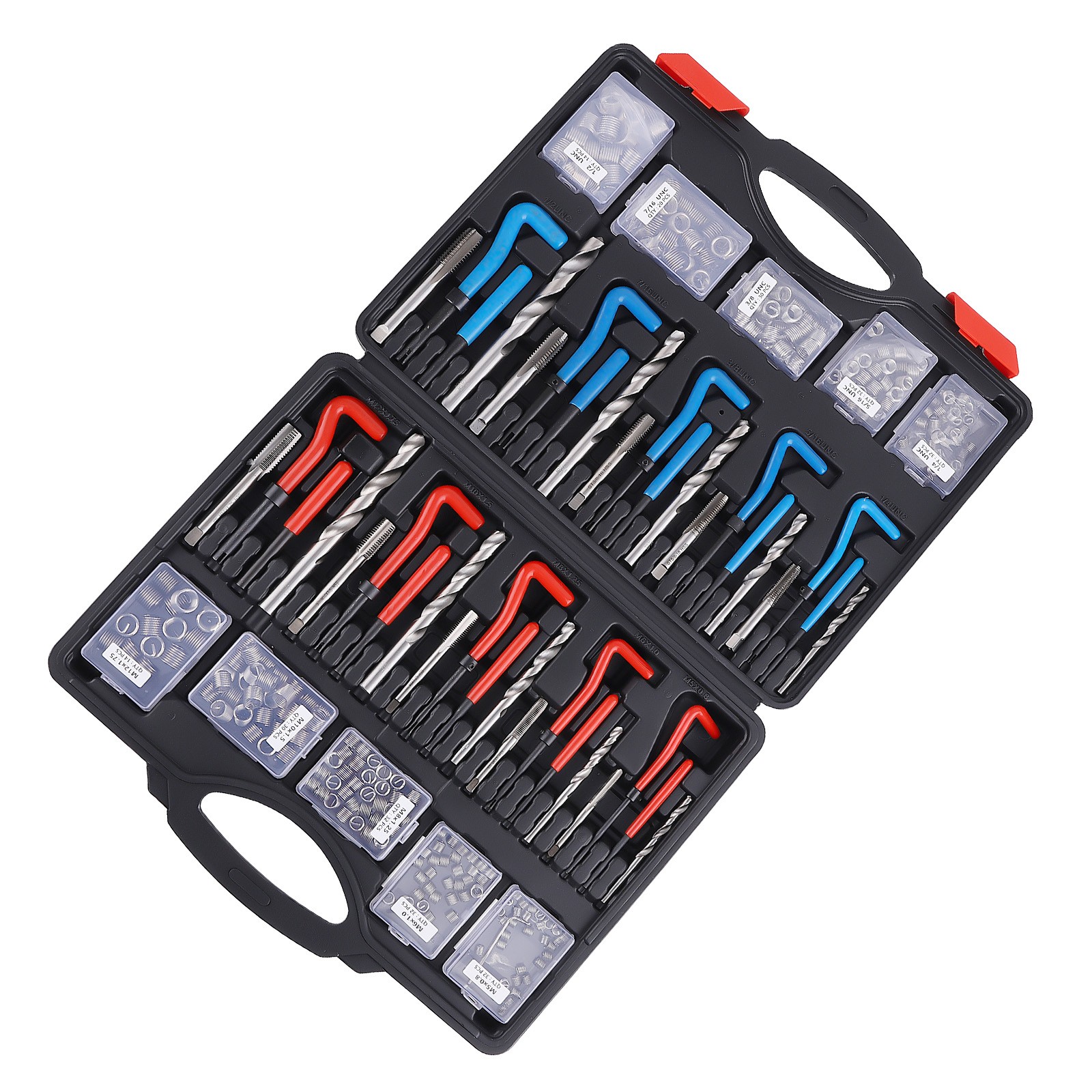 320X Helicoil Thread Repair Kit 320-Piece SAE and Metric Rethreading Tool Kit