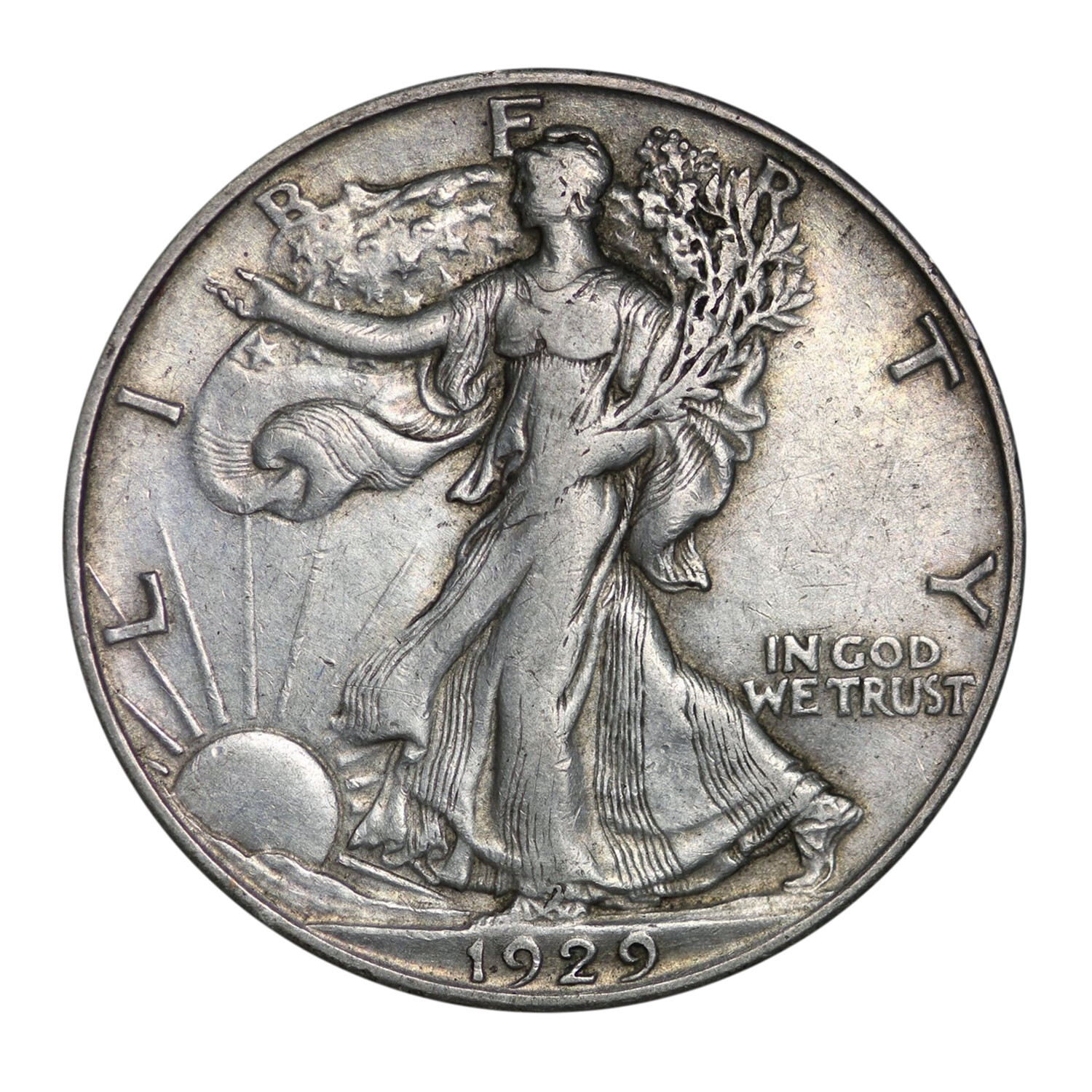90% Silver Walking Liberty Half Dollar Average Circulated Single Coin