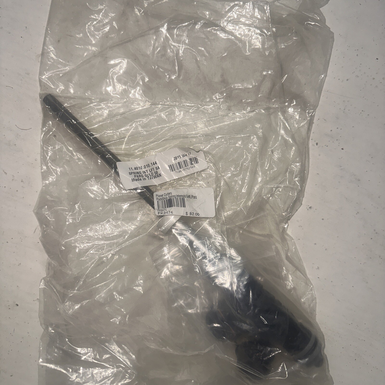 RockShox Spring Internals Left, Paragon Gold A1, 50mm Solo Air Assembly Rebuild