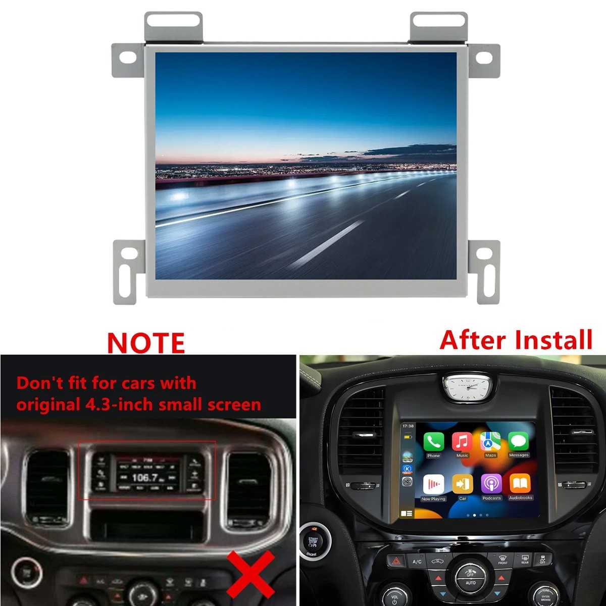 64G Carplay For 11-14 Dodge Charger Chrysler 300 Car Stereo Radio GPS Android 15