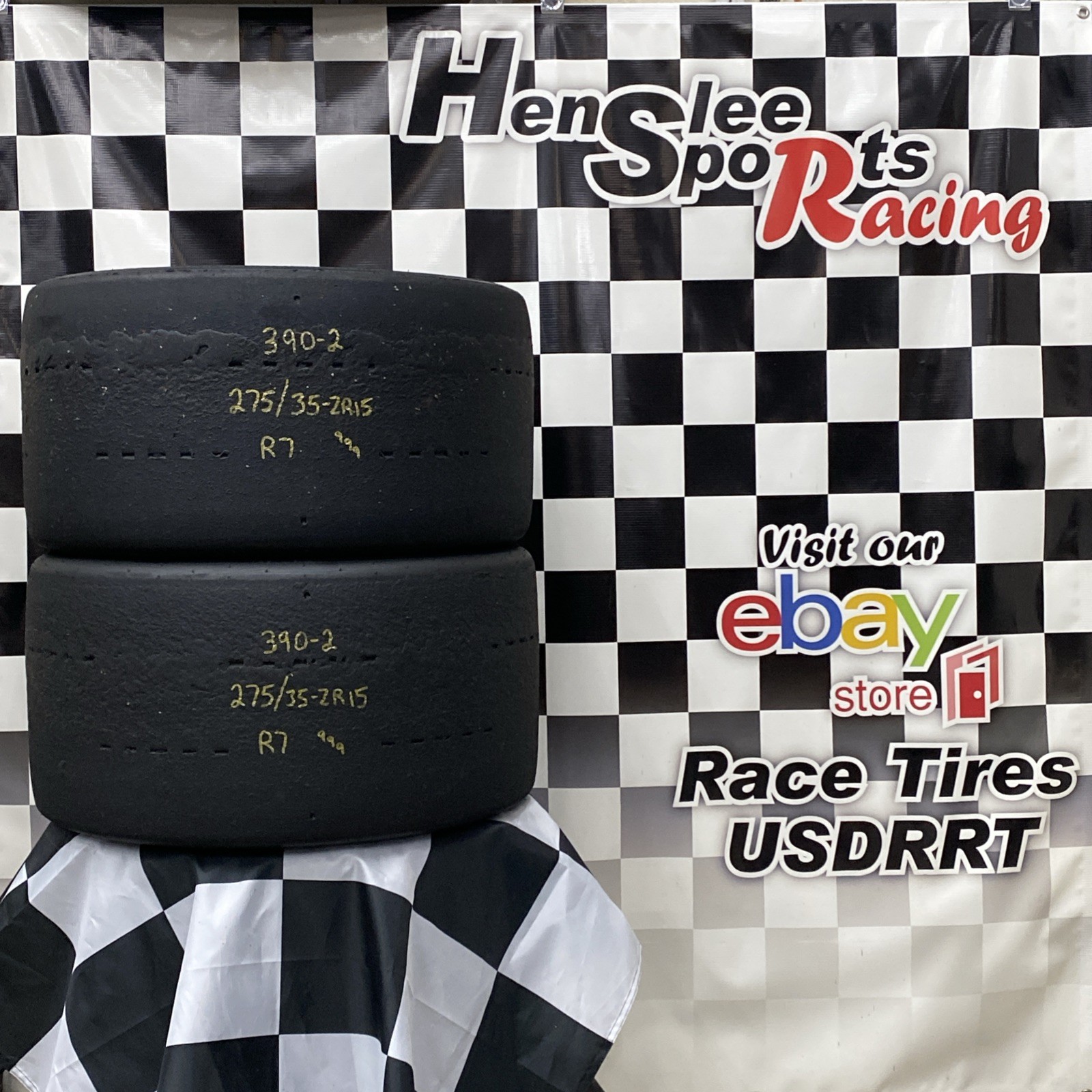 390-2 USDRRT HOOSIER DOT    Road Race  Tires   275/35-ZR15  R7