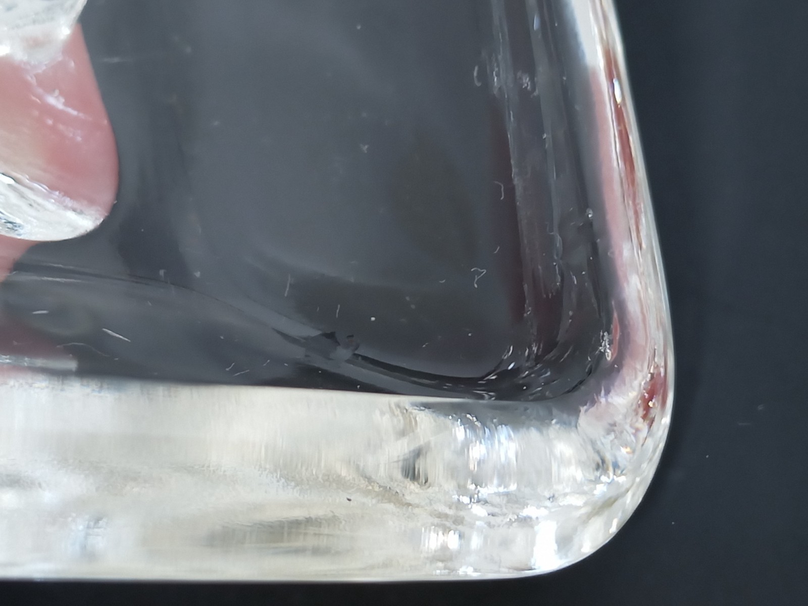 VTG Glass Bar Soap Dish Think Scallop Edges Heavy Solid Fluted Paperweight