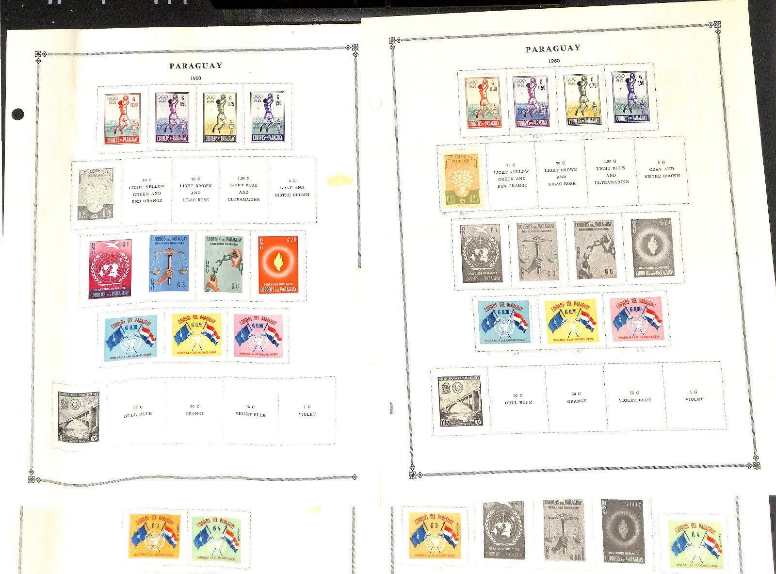 Paraguay Stamp Collection on 40 Scott International Pages, 1879..1996 (BA)