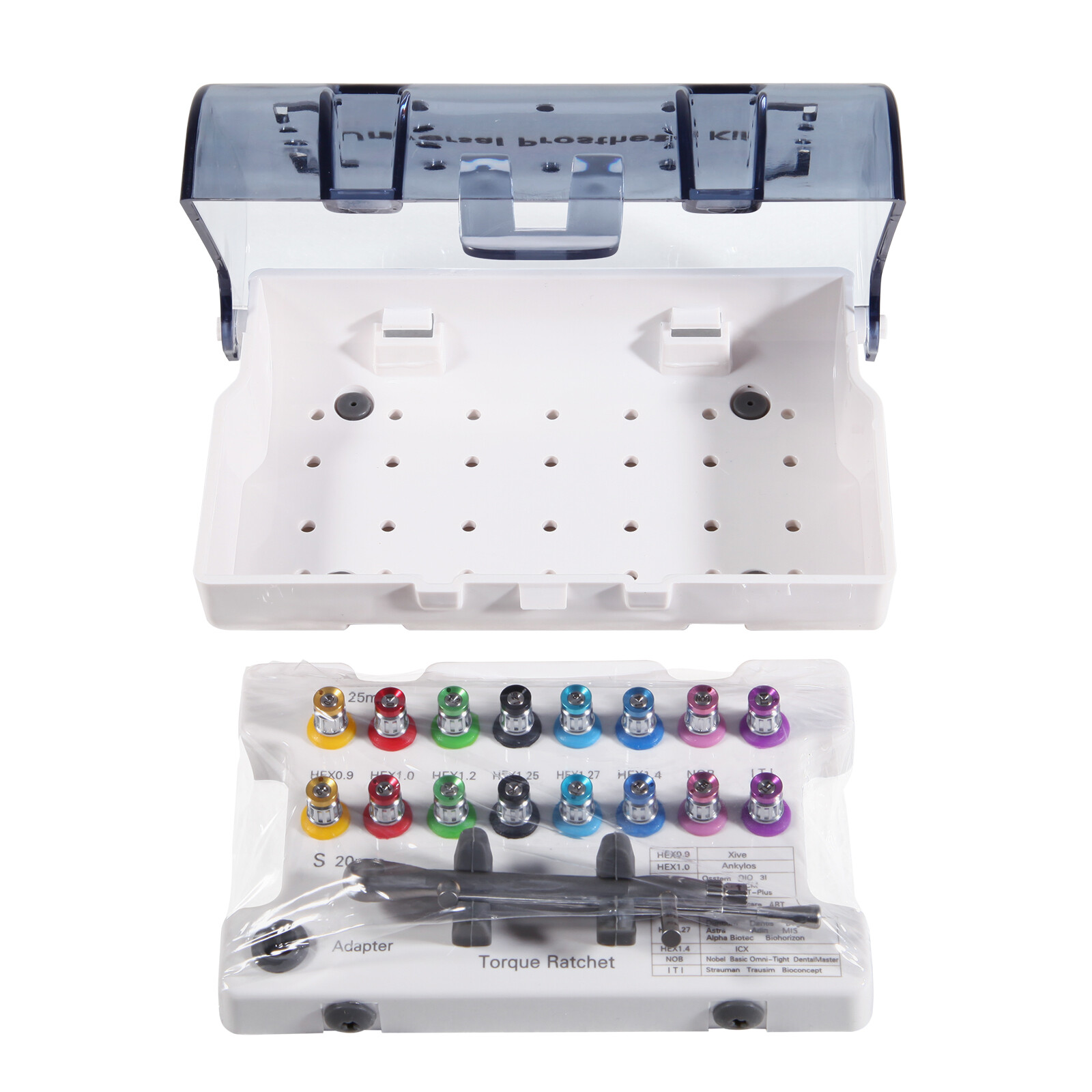 Dental Universal Implant Prosthetic Kit Torque Wrench Screw Drivers Remover st