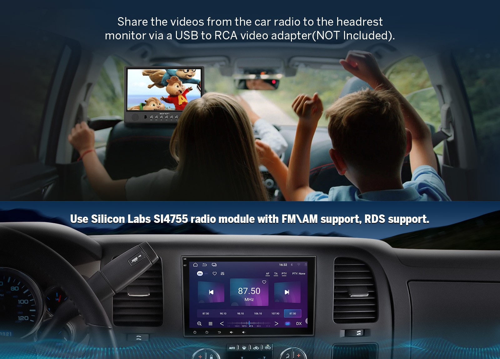 GMX7 8"Android for Chevy Silverado Sierra 2007-13 Car Radio Stereo Apple CarPlay