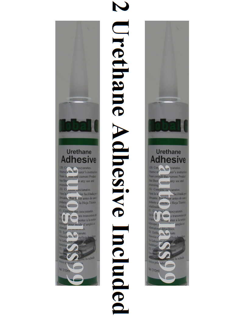 Fit 2005-2023 Toyota Tacoma Rear Back Glass Stationary Window Dark Tinted