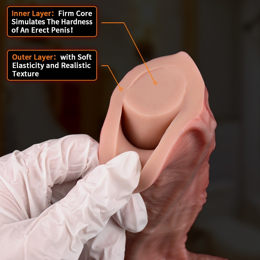 Liquid Silicone Realistic Huge Dildo Cock Suction Cup Women Sex Toys Thick Dong