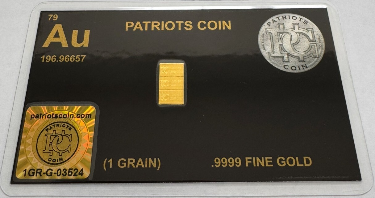 1 Grain Gold Bars Breaks into 3 Bars .9999 Bullion Fractional Gold Bars