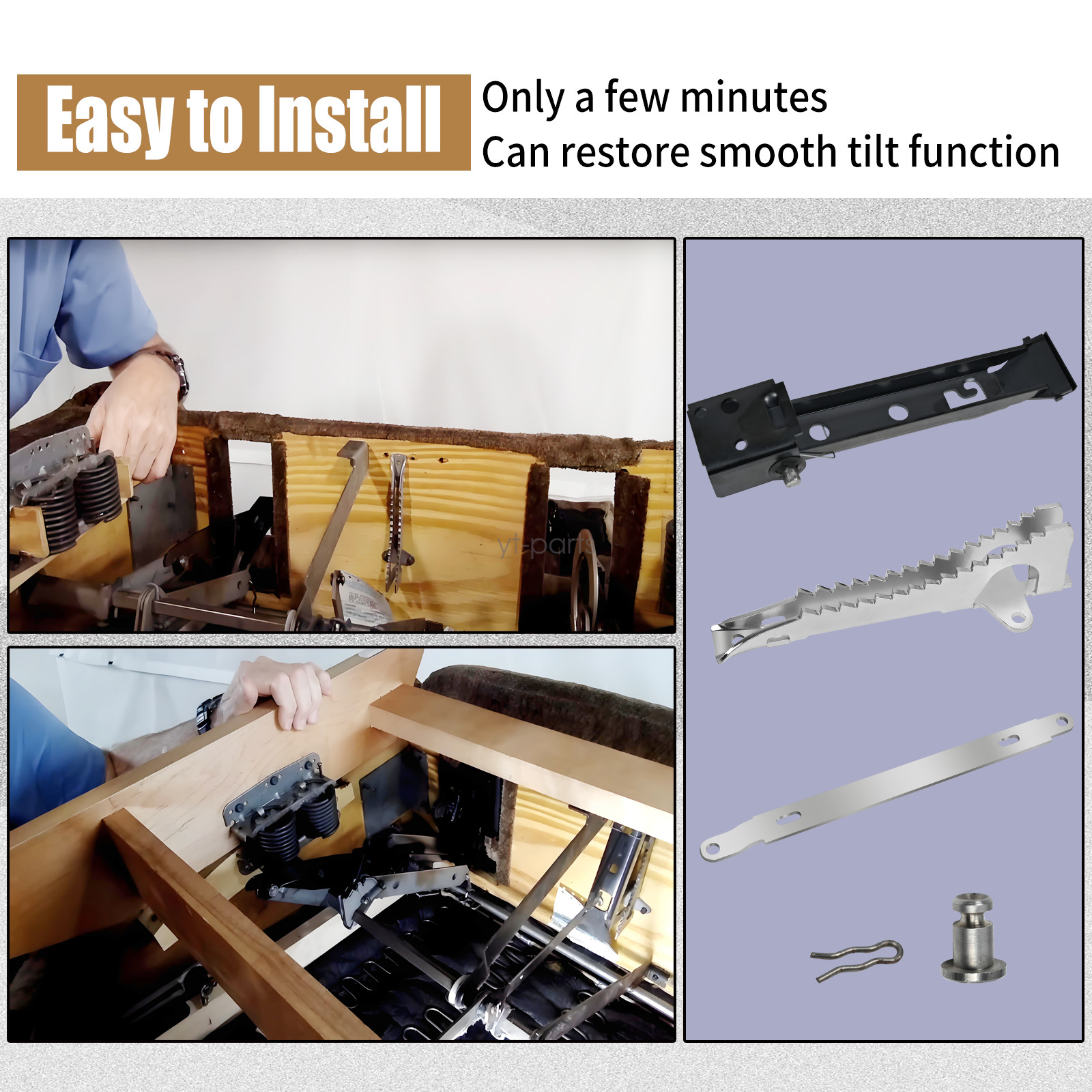 Fit For La-Z-Boy/Lazyboy Threaded Ratchet and Pawl Complete Set Recliner Part