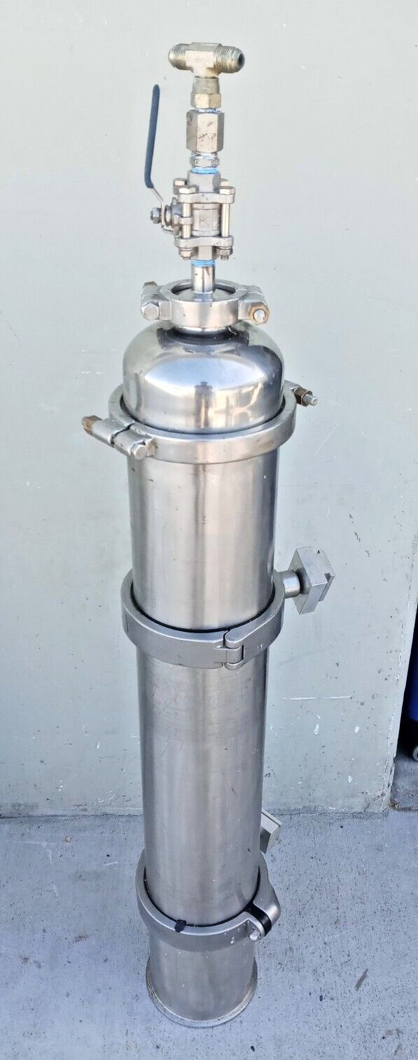 Xtractor Depot SS304 Stainless Steel 36" Spool Round Tri-Clamp Oil Extractor Tub