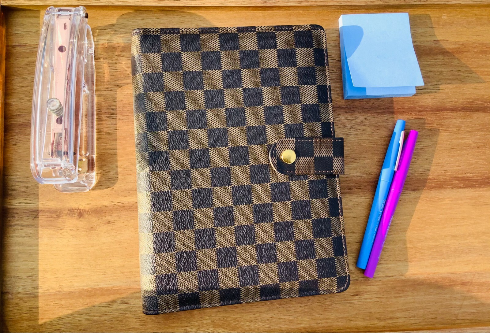 💘 Luxury Checkered/Quilted A5 A6 Agenda Binder Planner Journal Notepad Gift