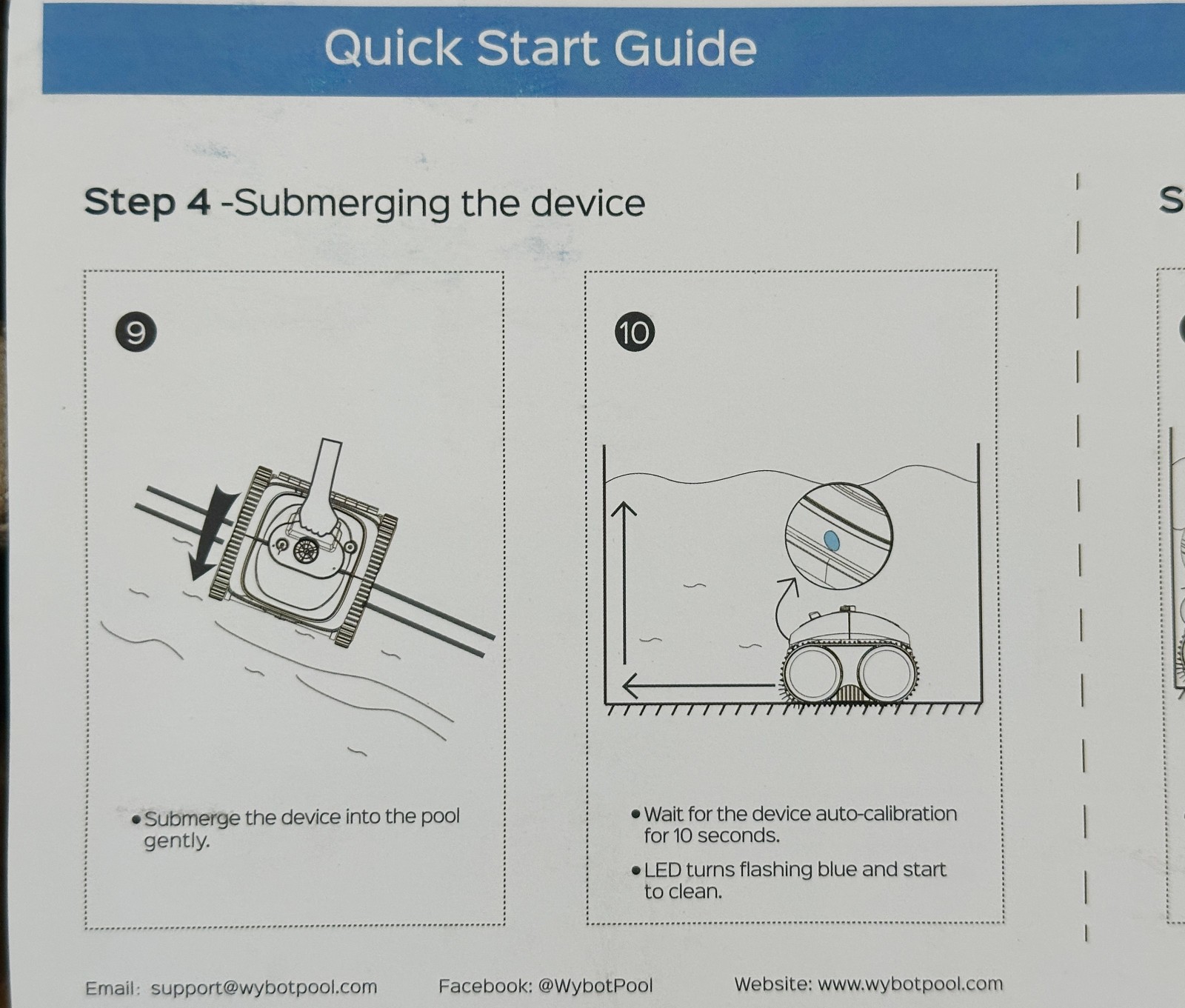 WYBOT C1 Robotic Pool Vacuum for Inground Pools *OPEN BOX - NEW* 150 min Runtime