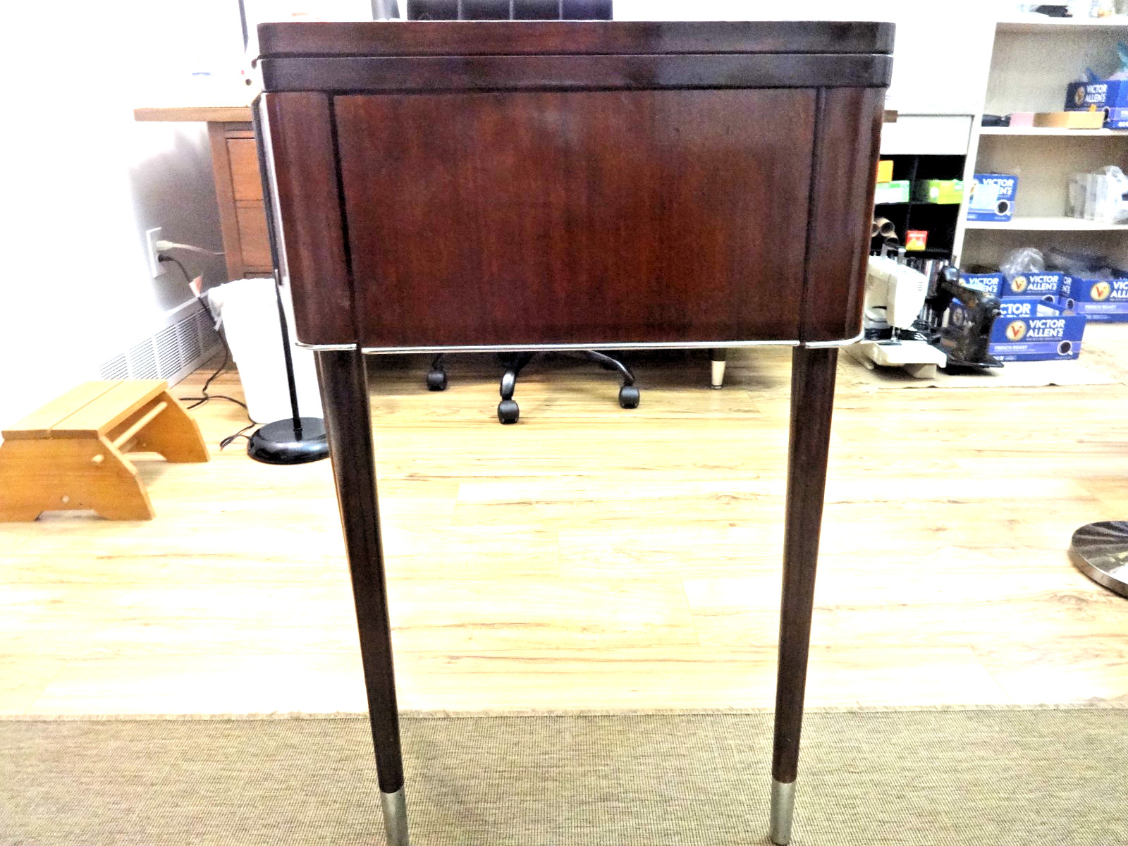 RARE Singer 74 Trapezoid Spinet Sewing Machine Cabinet - 301, 400 & 500 Series