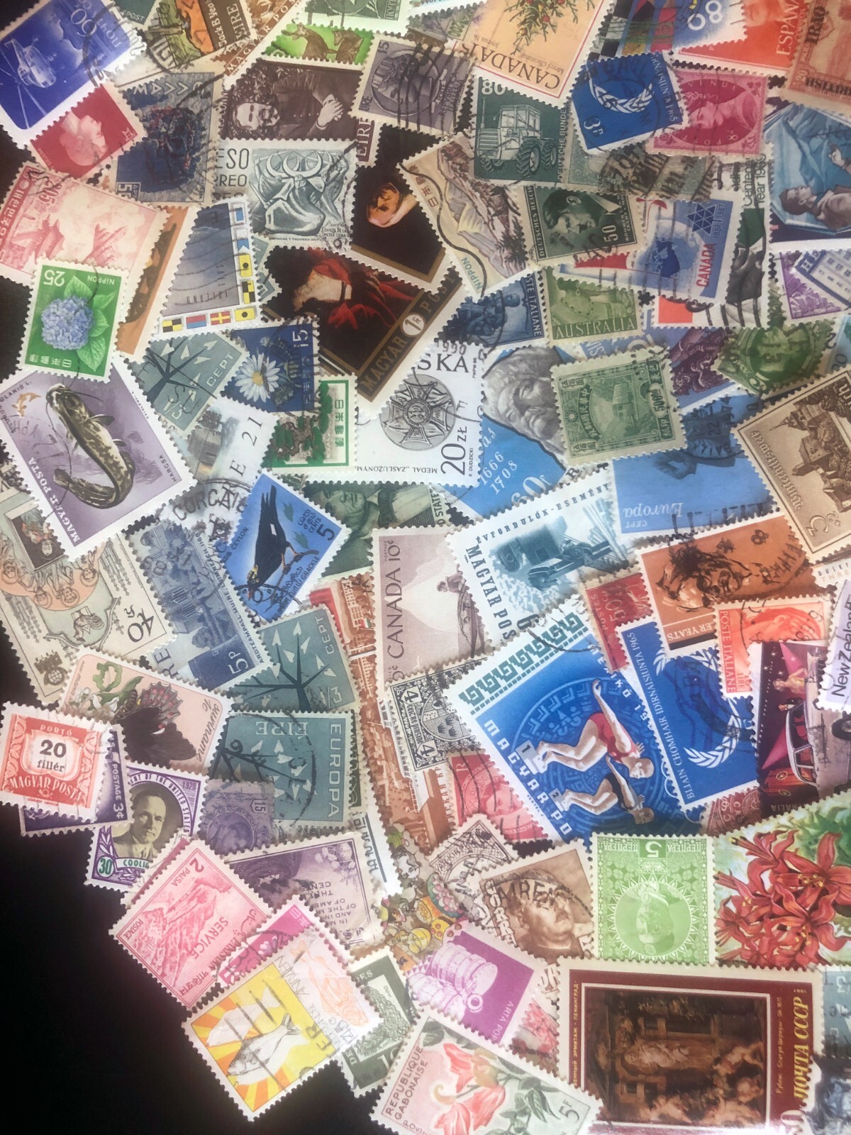 KILOWARE Stamps Off Paper Premium Worldwide Unchecked 1oz Mixture FREE SHIPPING