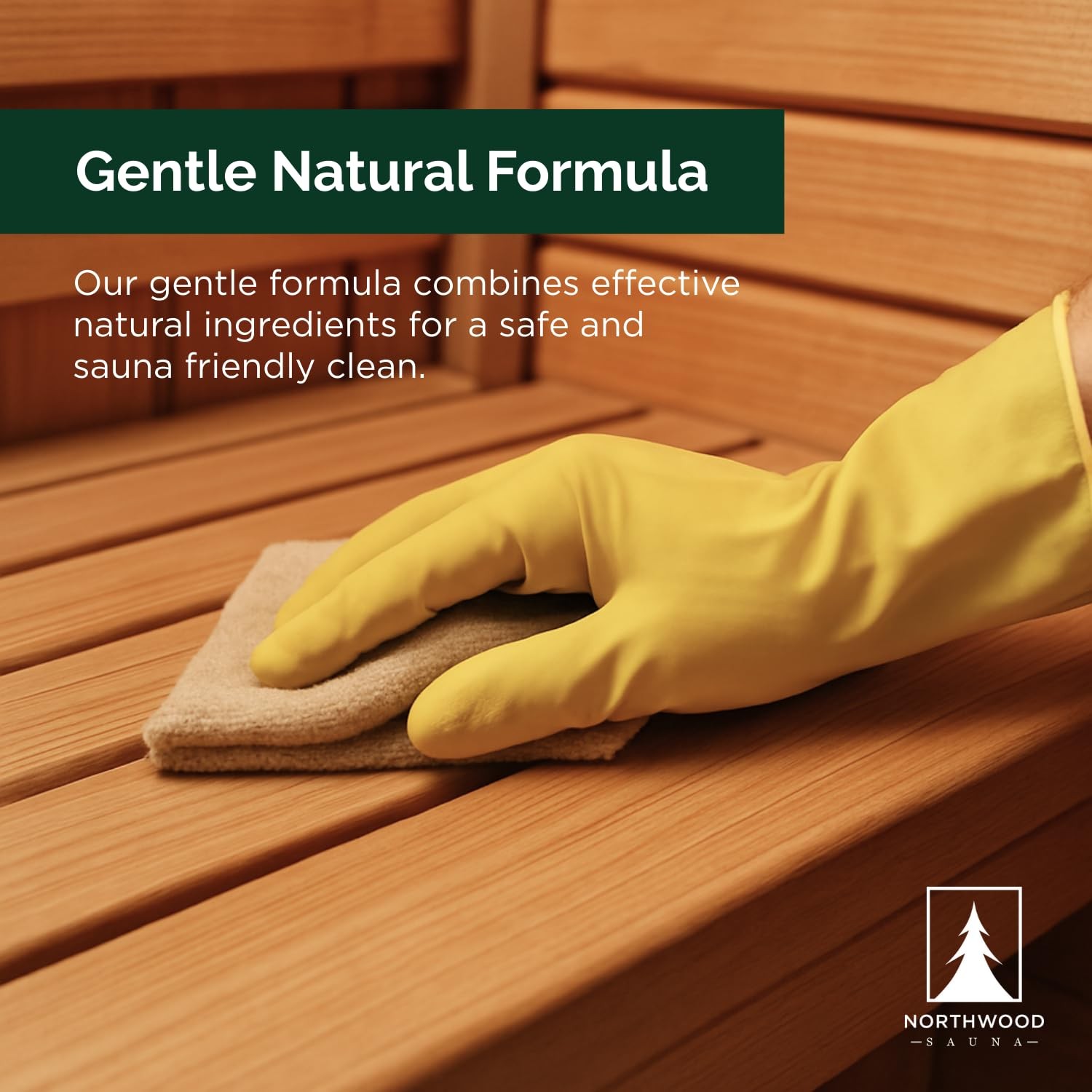 Northwood Sauna Cleaner - Natural Wood Cleaner & Deodorizer - Makes 10x Conc.