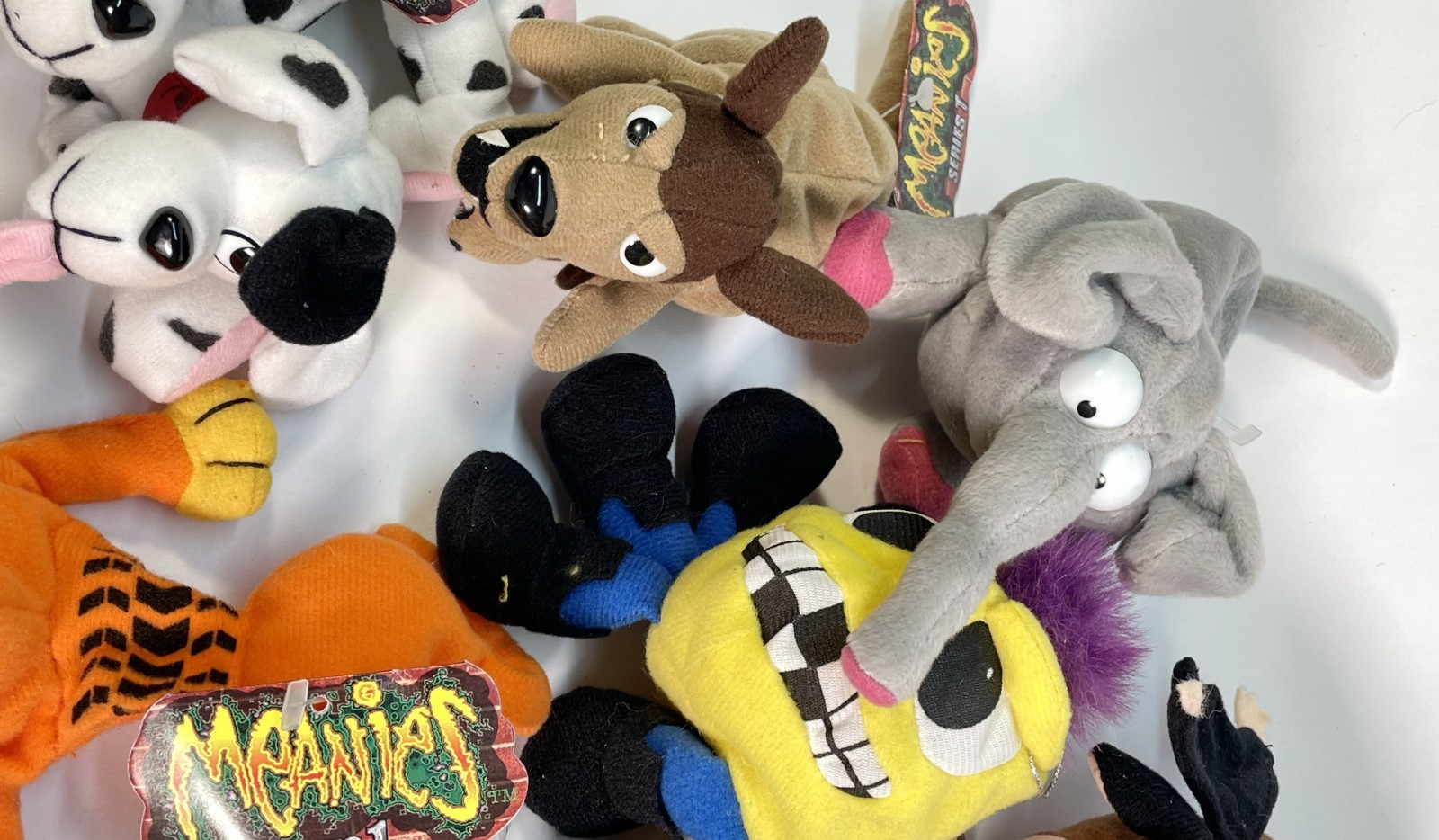 Complete Set Meanies Series 1 All 13 with Mystery Meanie & Original Display Box!