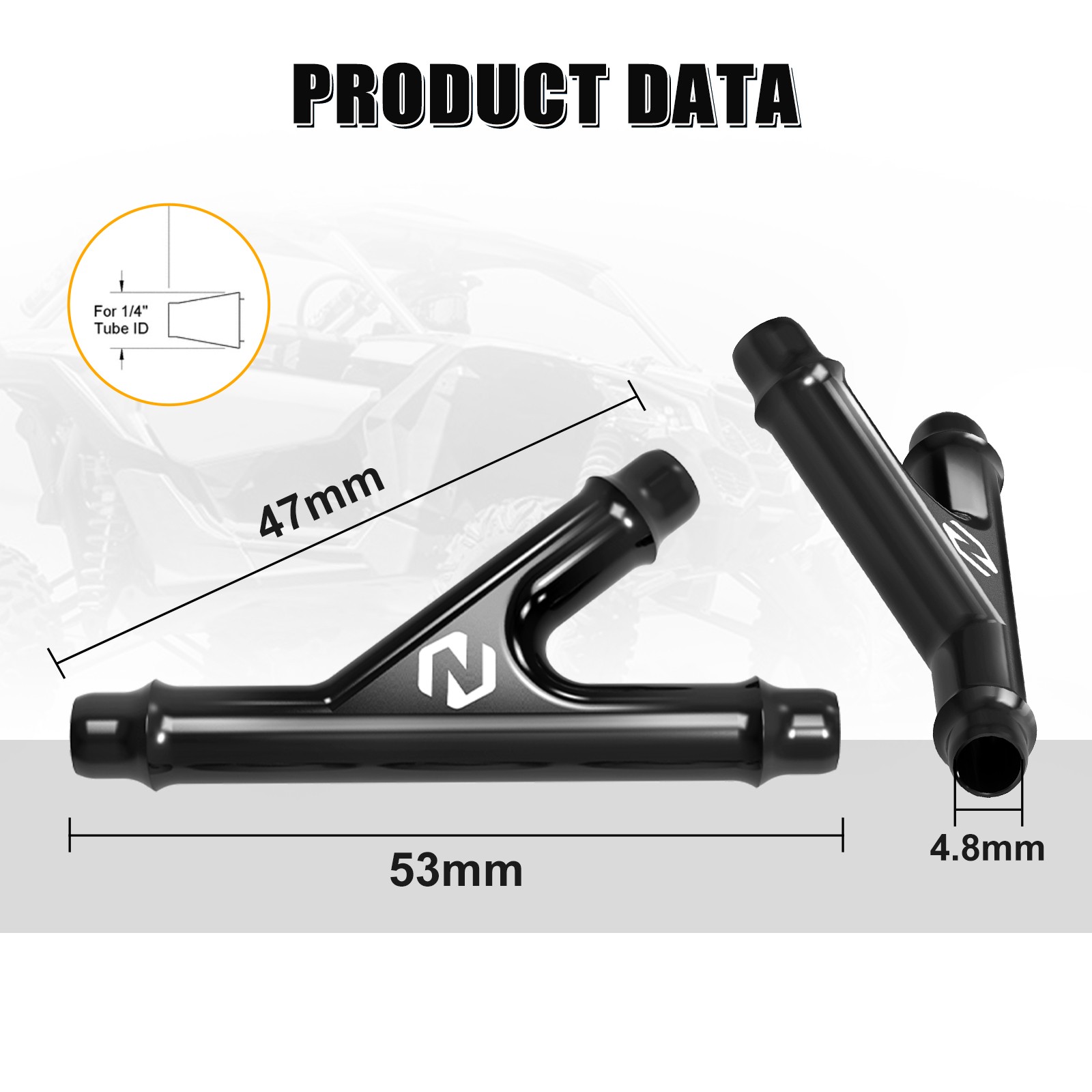 Aluminum Y Fitting Coolant Hose Connector For Can-Am Outlander 1000 850 650 570