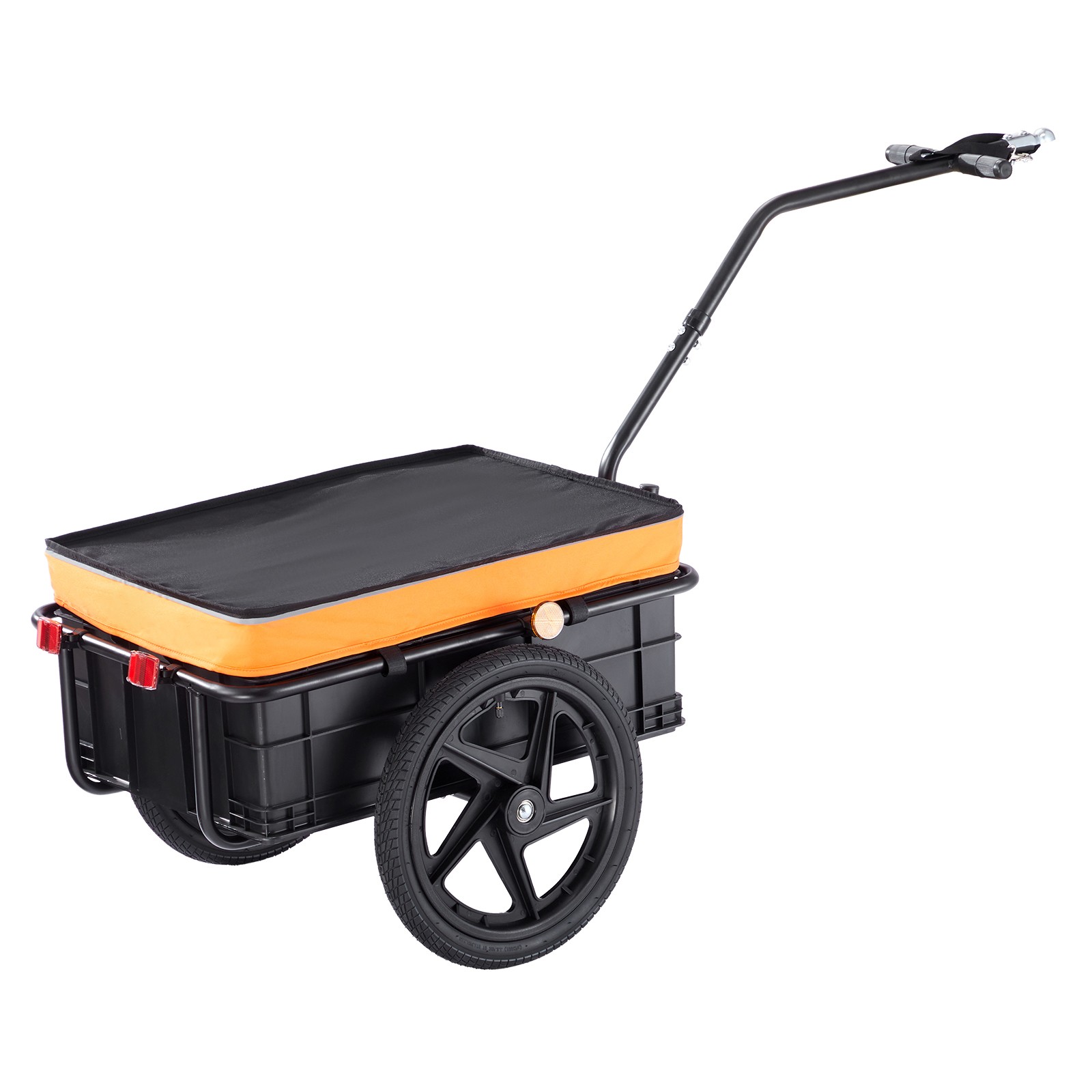 Bike Cargo Trailer Bicycle Carrier Storage Cart 88 lbs Load Carbon Steel