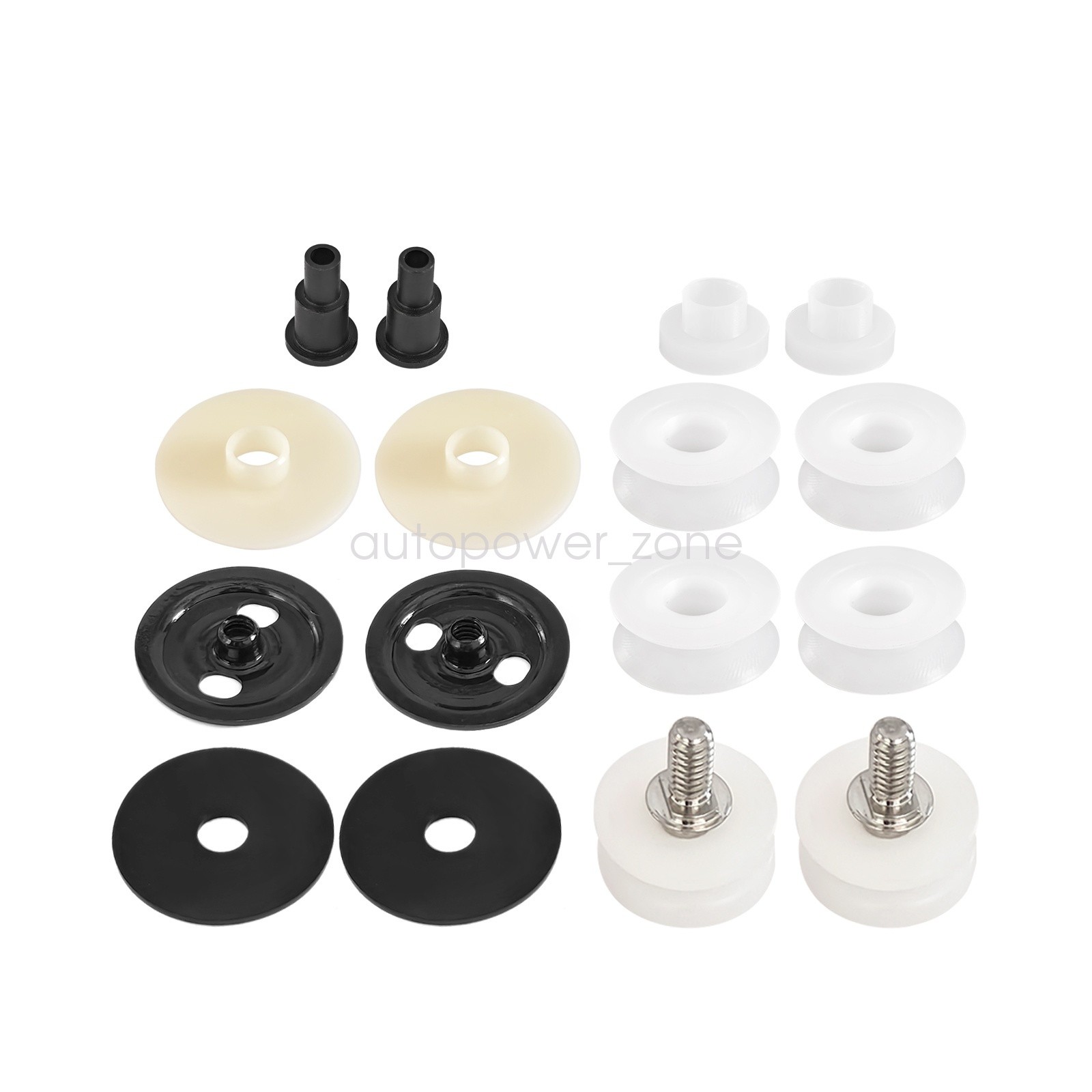 Rear Quarter Window Roller Glass Set For 68-72 GM A body GTO Chevelle 442 GS 16p