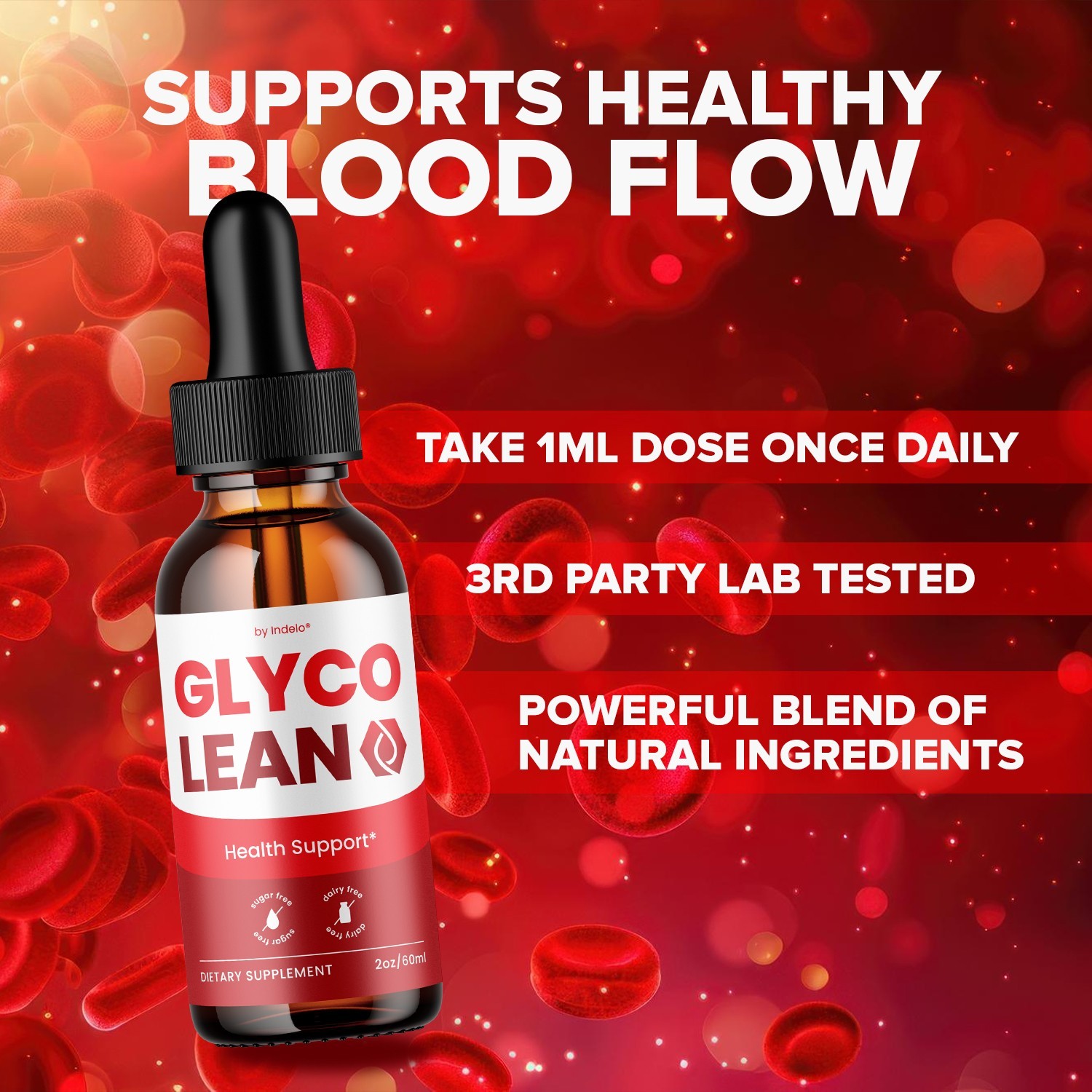 (5 Pack) Glyco Lean Liquid Drops – GlycoLean Drops Extra Strength Natural Blend