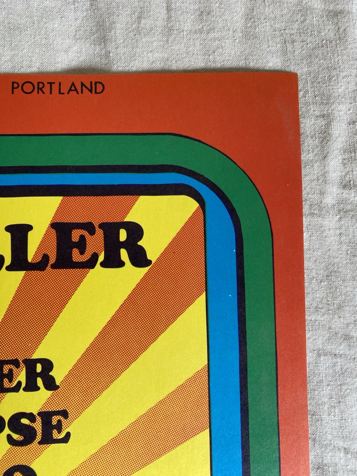 1969 Steve Miller Alice Cooper Poster Masonic Temple Portland Steve Blashfield