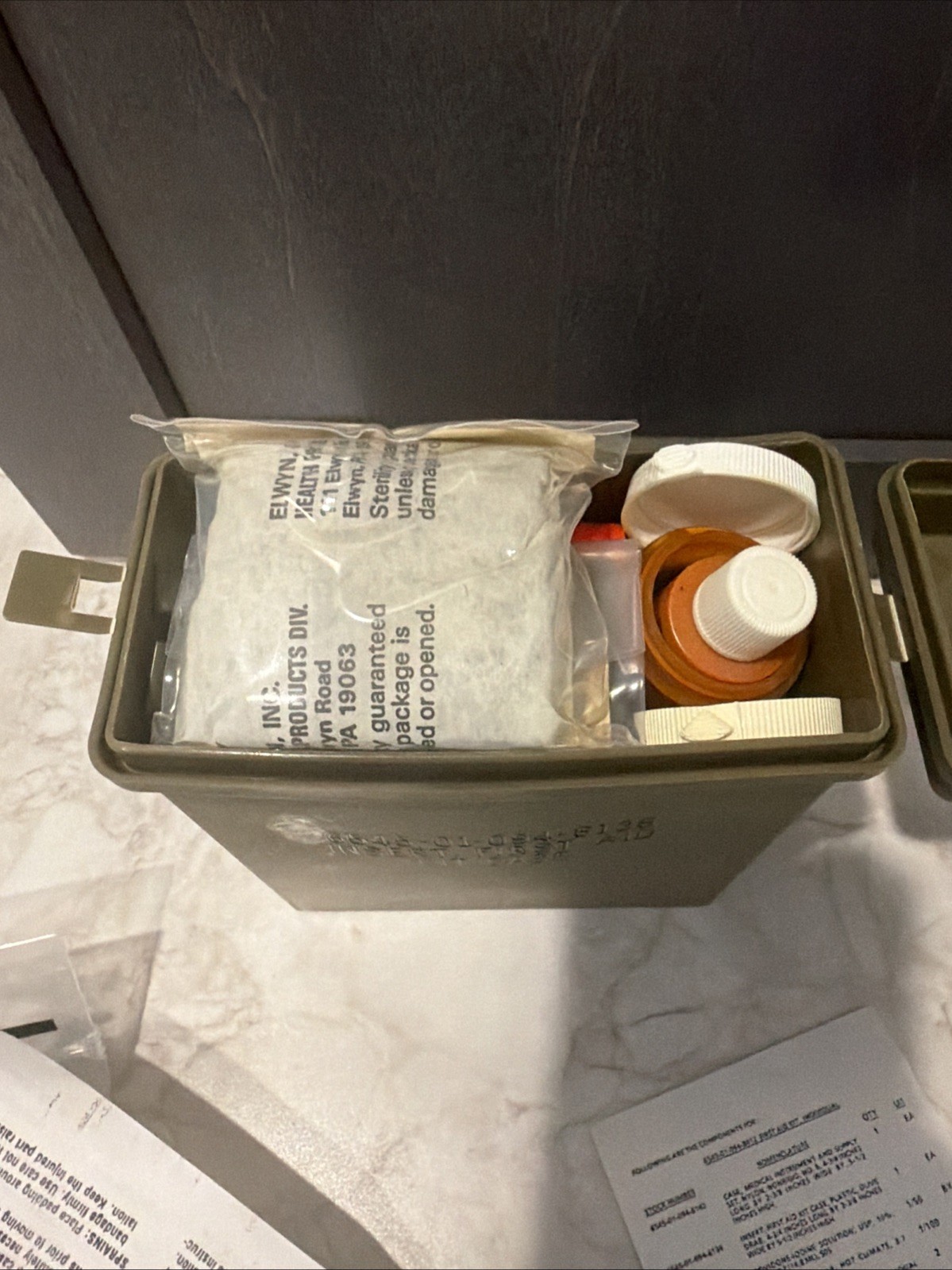 U.S. Military First Aid Kit Individual Pouch W/ insert case 6545-01-094-6142 NEW