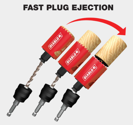 Diablo DHS16SEL 16 Piece Electrician's Bi‑Metal Hole Saw Set-NEW