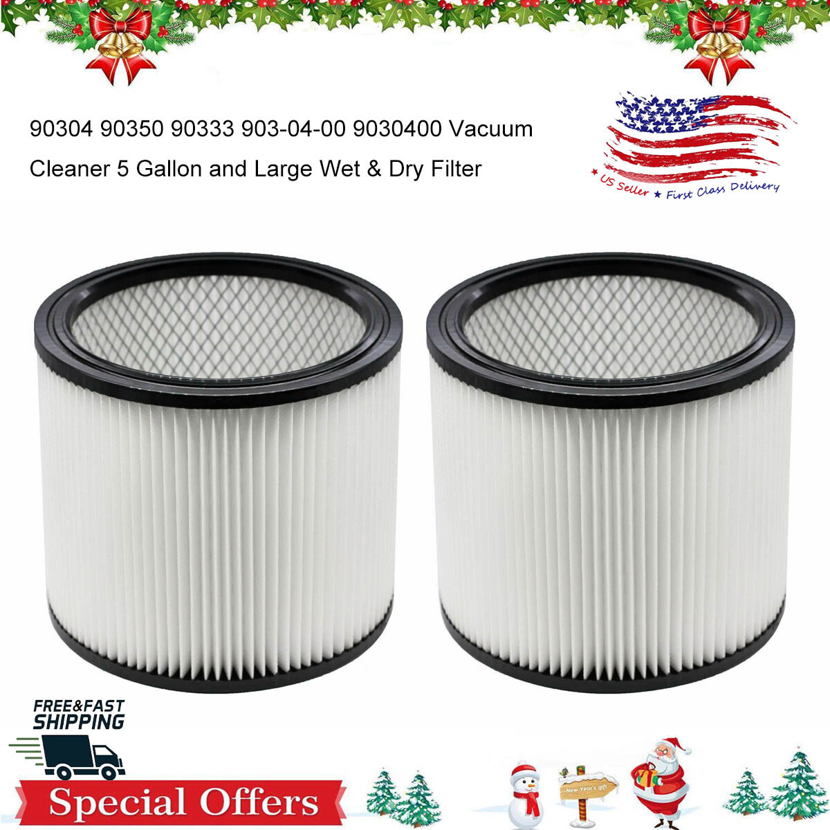 Replacement Filter for Shop Vac 90304 90333 90350  Most Wet Dry Vacuum Cleaners