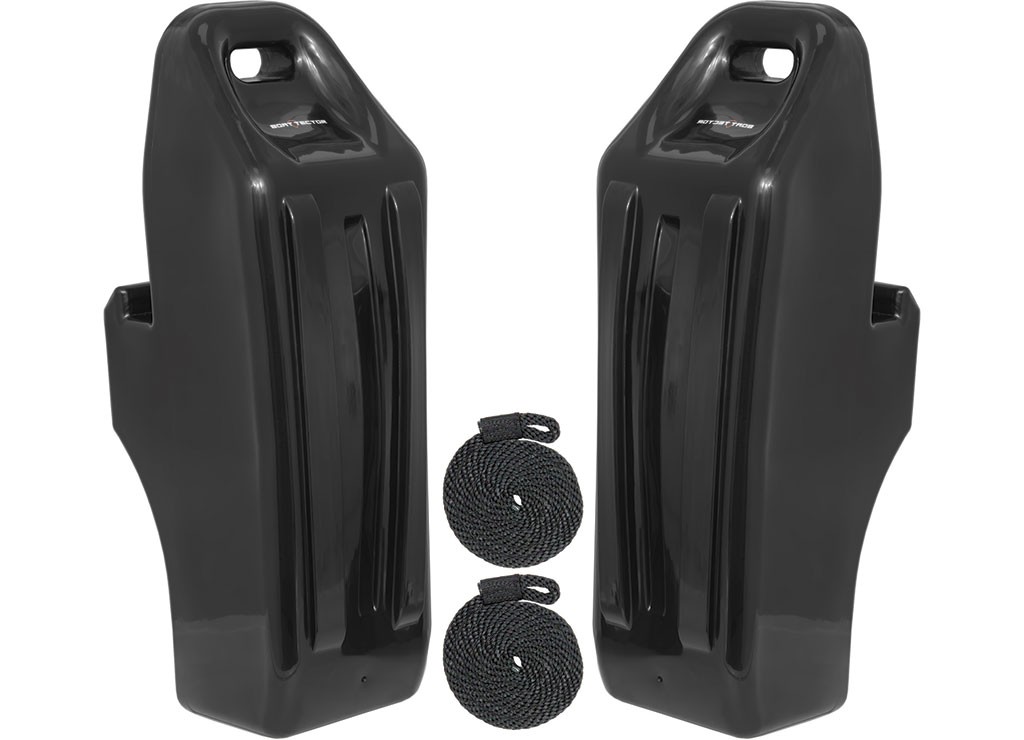 Extreme Max 3006.8777 Pontoon Inflatable Boat Fender Kit - 3/8" x 6' Line, Black