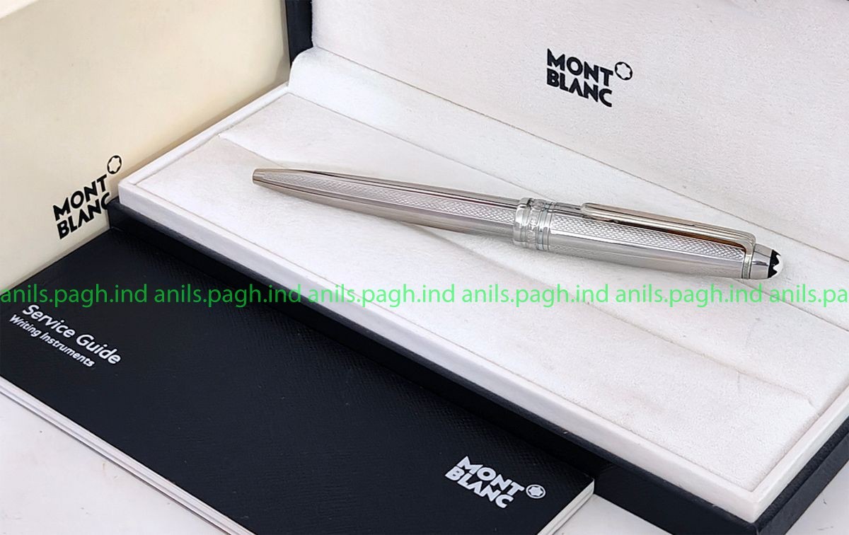 Refurbished# Montblanc Meisterstuck Solitaire 163 Ballpoint Pen with Silver Trim