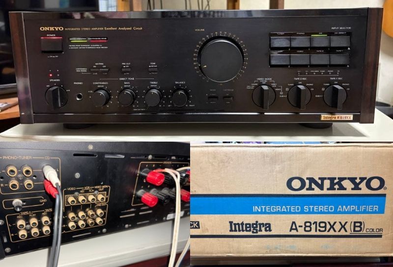 ONKYO Integra A-819XX Stereo Integrated Amplifier Black Vintage 1986 Japan