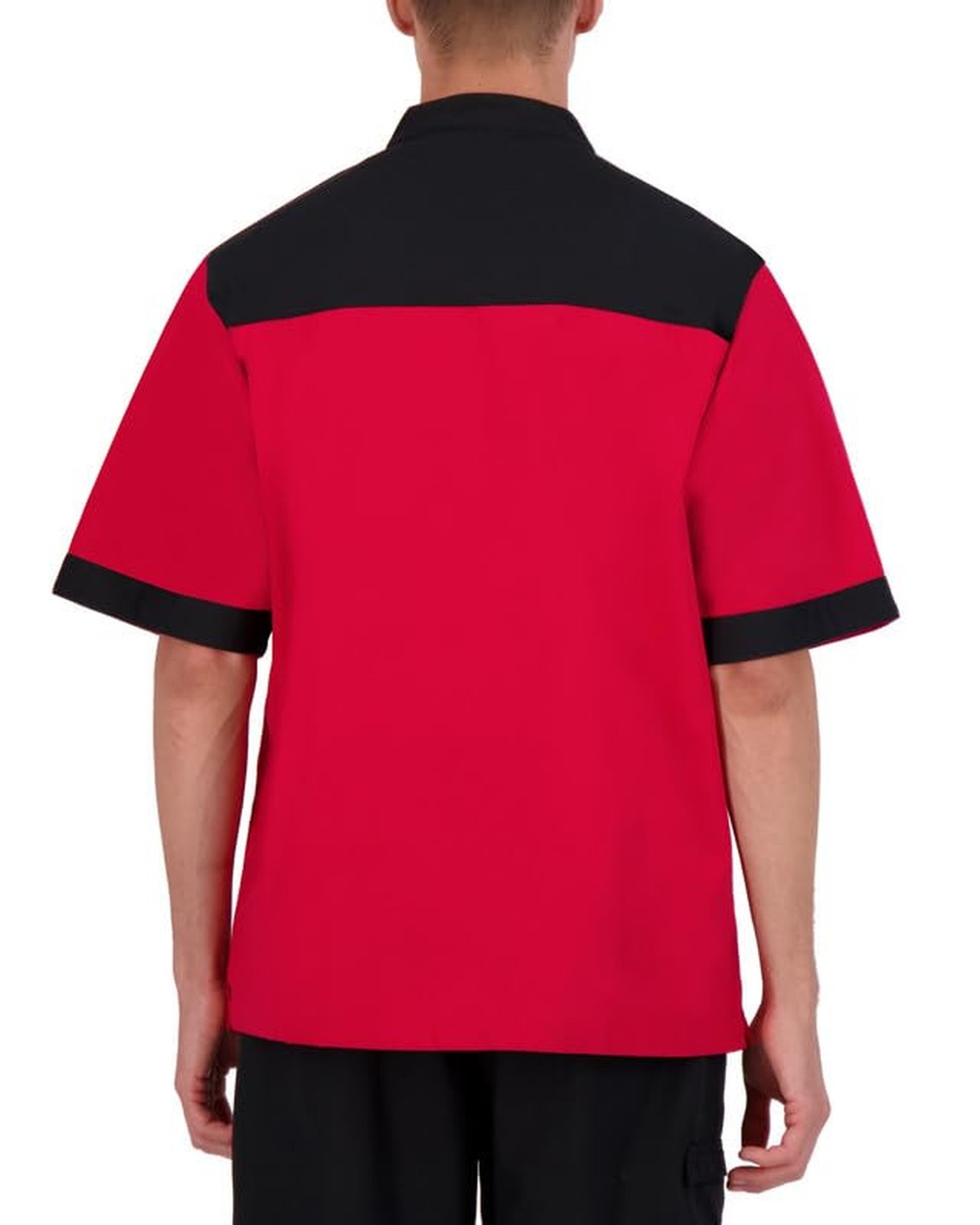 Happy Chef Men's Vertex Chef Coat Large Red