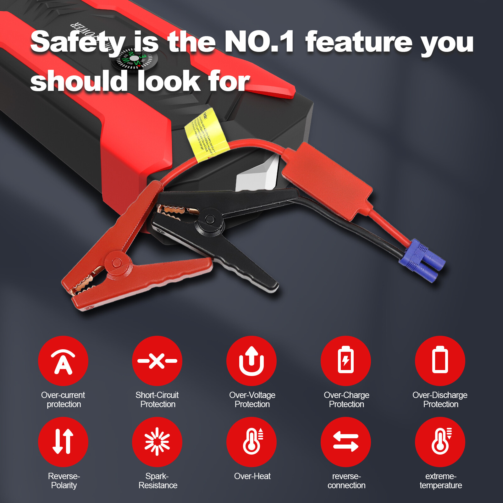 100000mAh Car Jump Starter Booster Jumper Box Power Bank Battery Charger