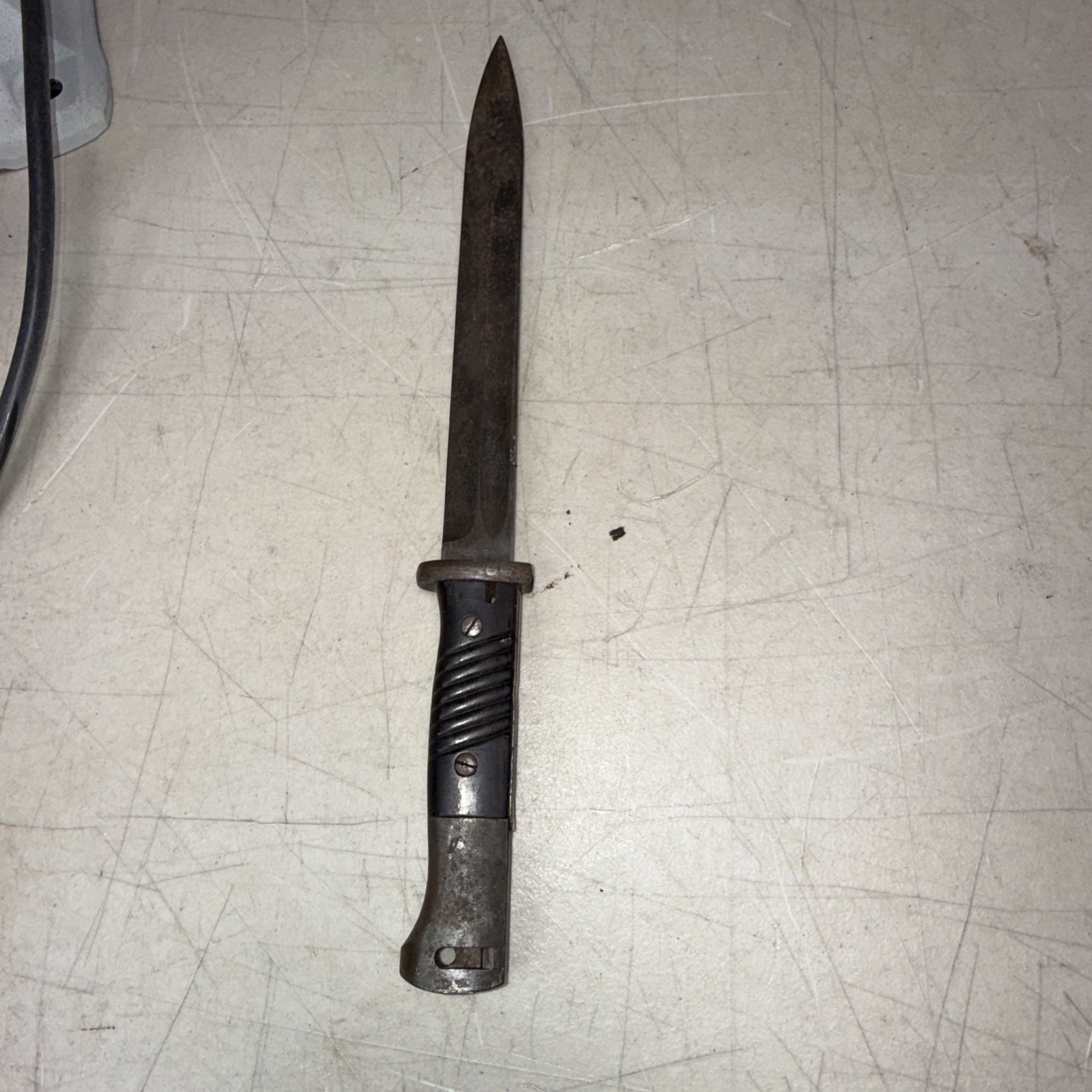 German WW2 K98 Bayonet Carl Eickhorn Mfg 1942 cof Bakelite Grips