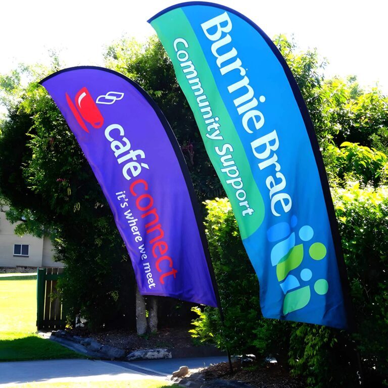 Anley Custom Feather Flag - Print Your Logo/Design Commercial Advertising Banner