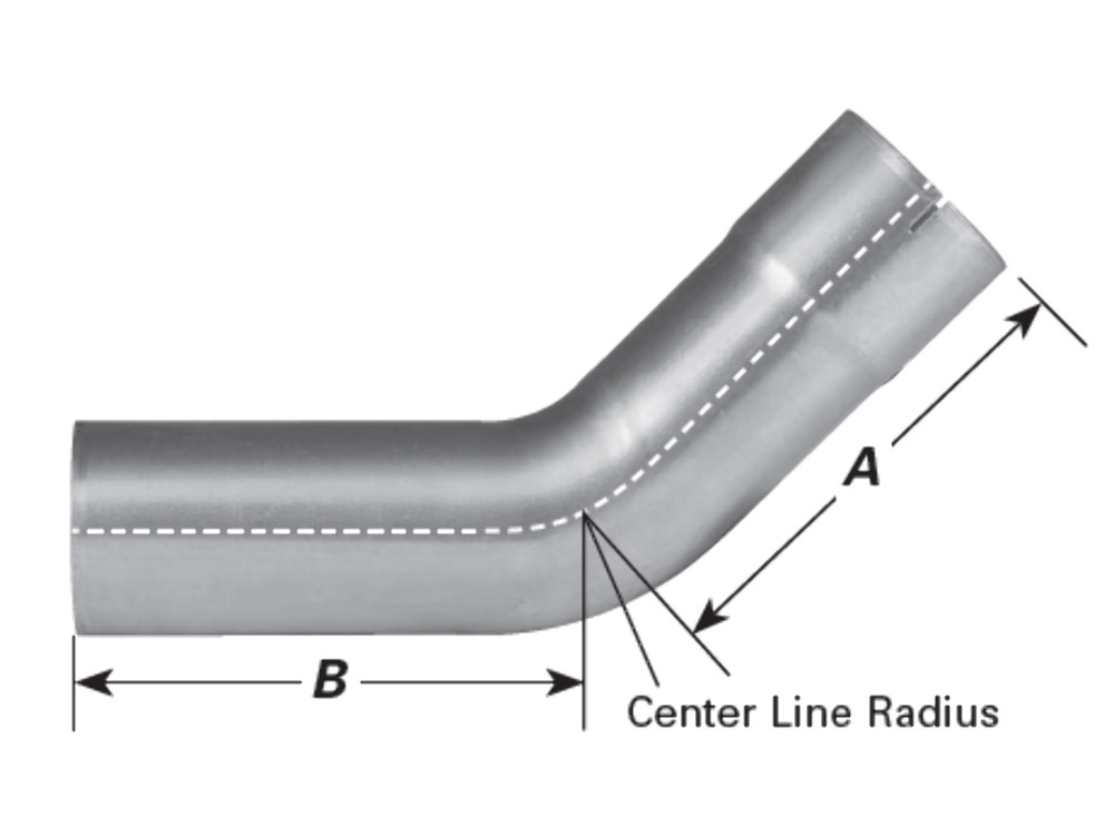 4" - 45 Degree Mandrel Bend Exhaust Elbow - Diesel / Race Applications I.D.-O.D.