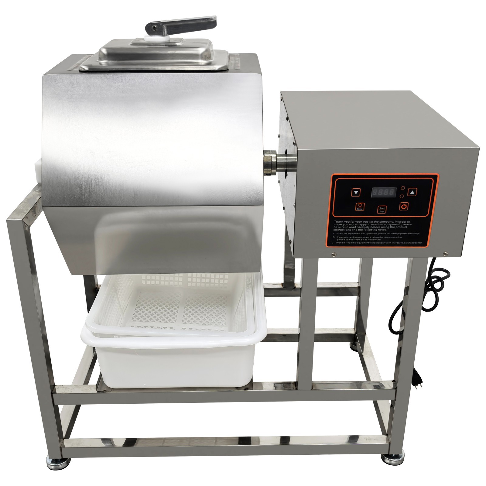 70L Commercial Meat Tumbler Marinator Machine Stainless Steel Electric Food Mari