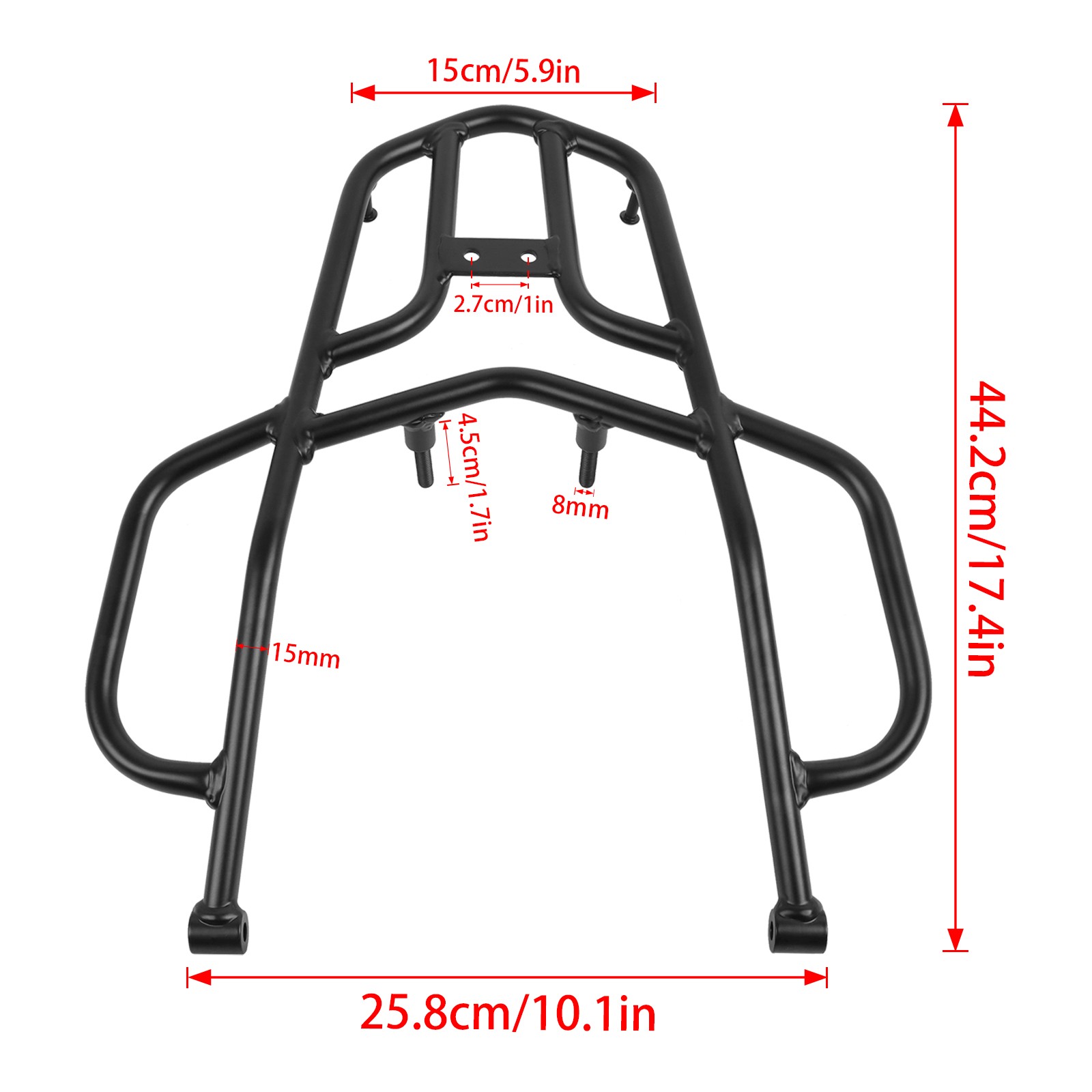 Rear Tail Luggage Rack Cargo For Kawasaki KLX250 S SF KLX300 KLX300SM 2009-2026