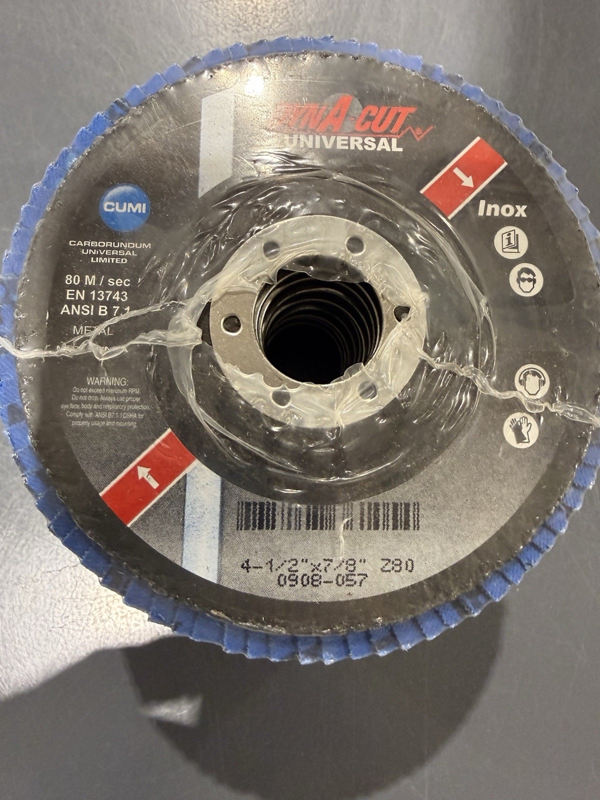 80 Grit Flap Discs - 10 Pack for Efficient Grinding on Various Surfaces