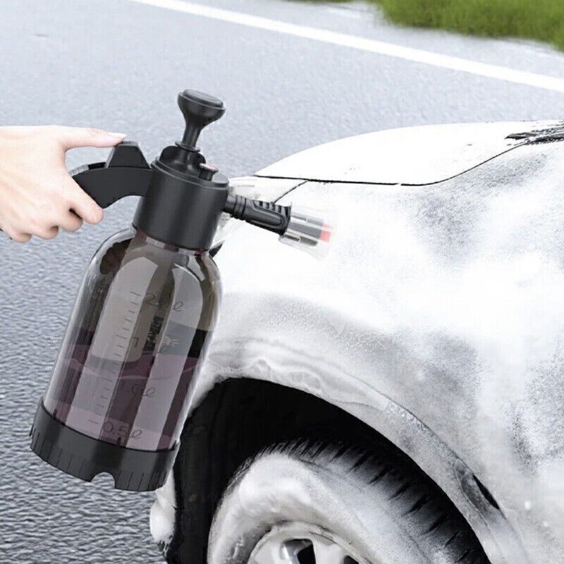 2L Car Wash Foam Sprayer Hand Held Pump Wash Spray Bottle Snow Foam Detailing US
