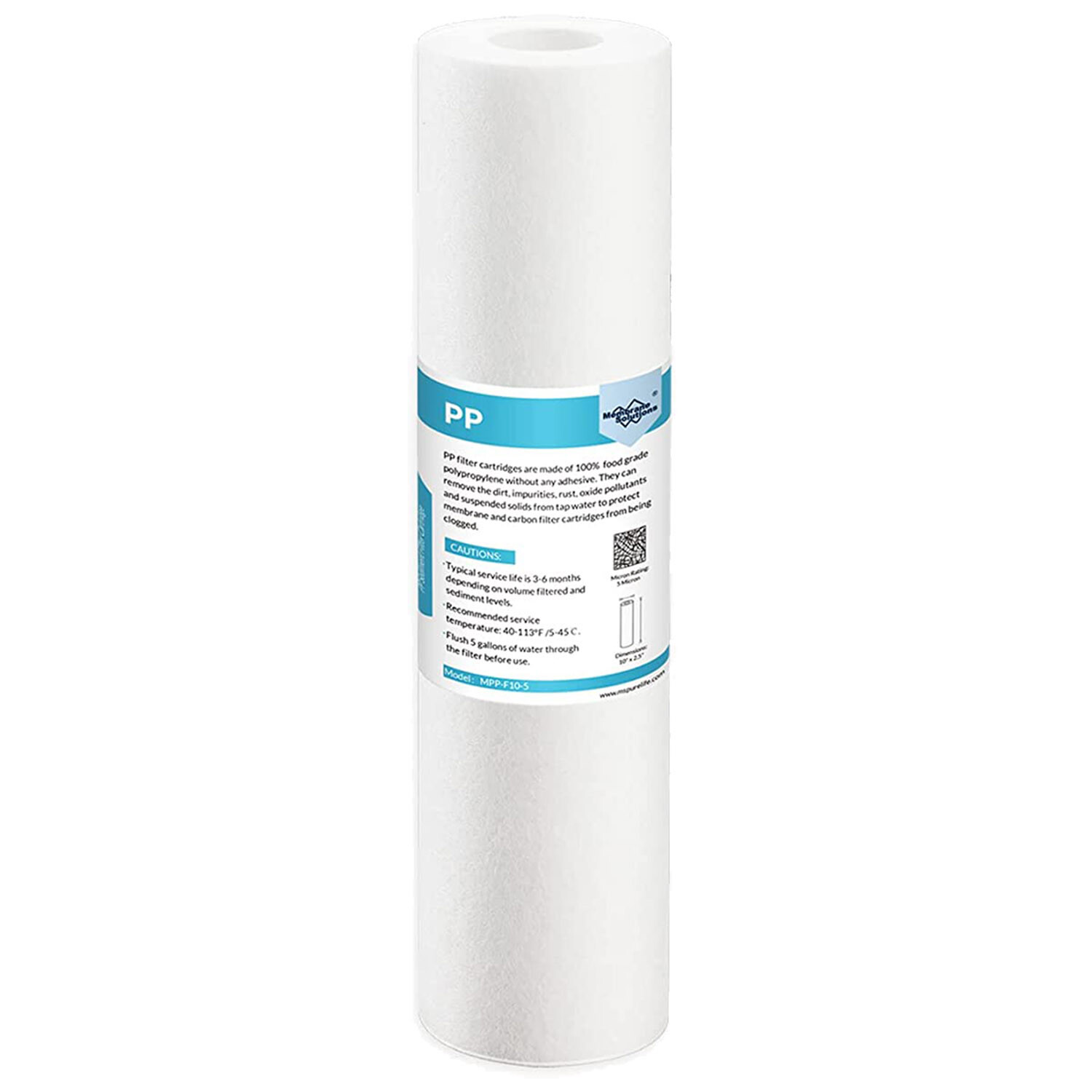 50 Pack 1/5/10/20/25/50 Micron 10"x2.5" Sediment Water Filter Whole House System
