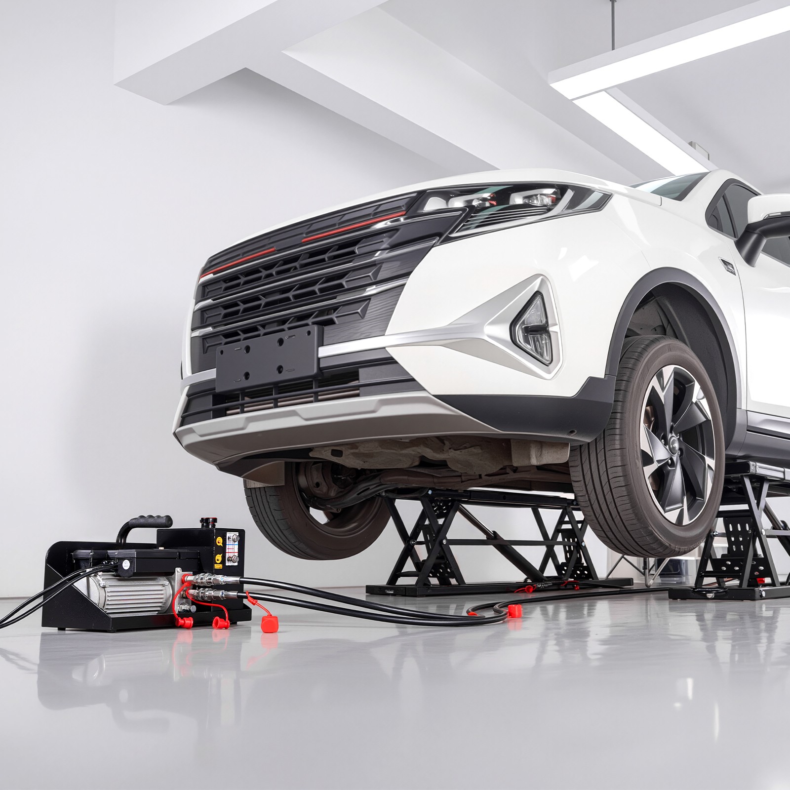 VEVOR Portable Car Lift 9000 lbs Car Lift System Jack 28" Max Height Home Garage