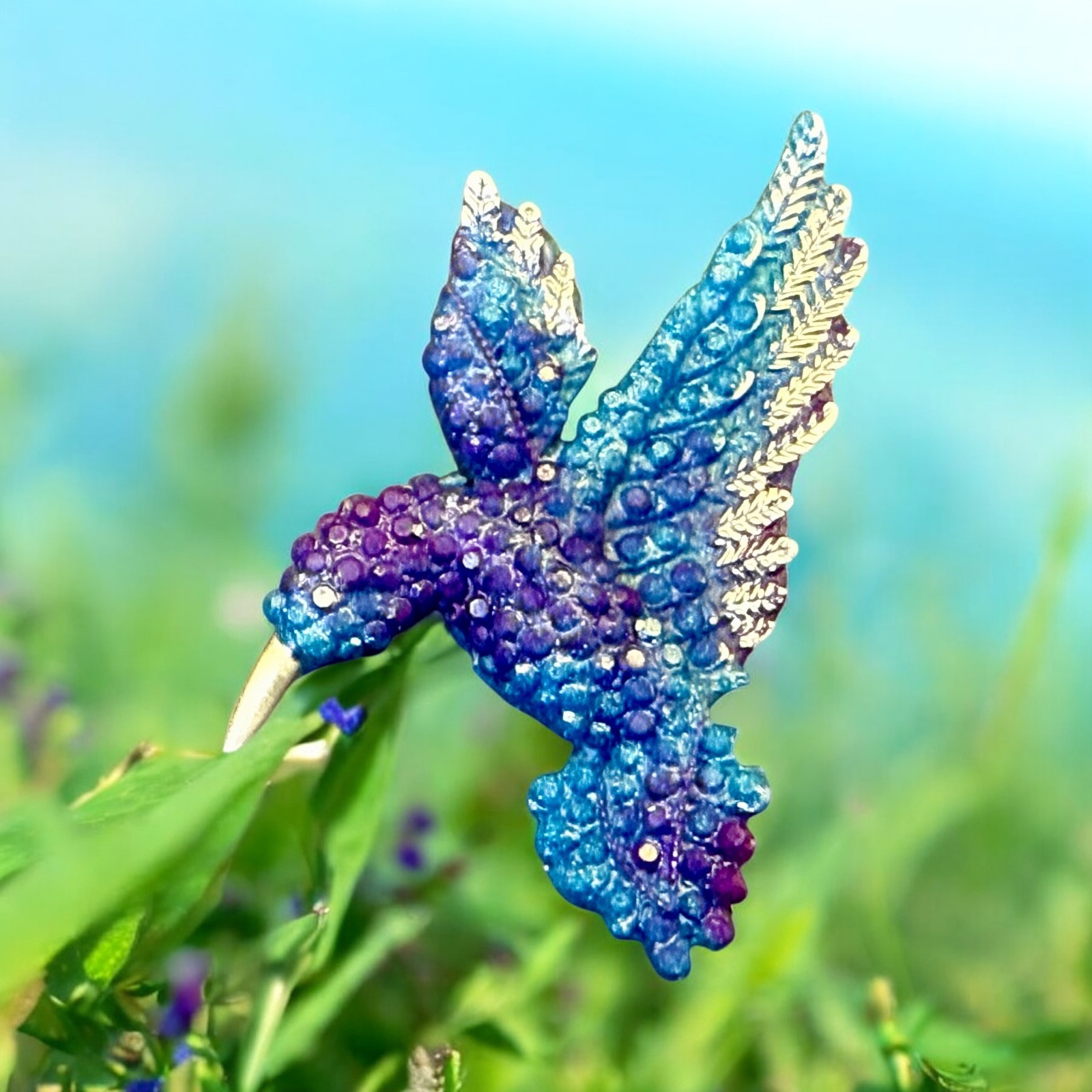 Handmade Crystal Hummingbird Mold For Resin