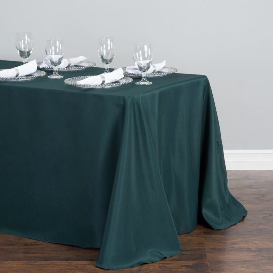 1/10 pack 90 x 156 in. Rectangular Polyester Tablecloths,33 Color Wedding Event