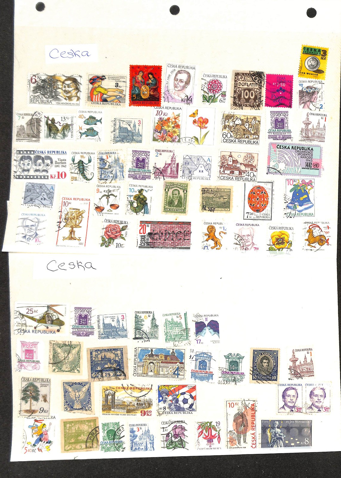Czechoslovakia Stamp Collection on 42 Pages, 1918-1960 (BR)