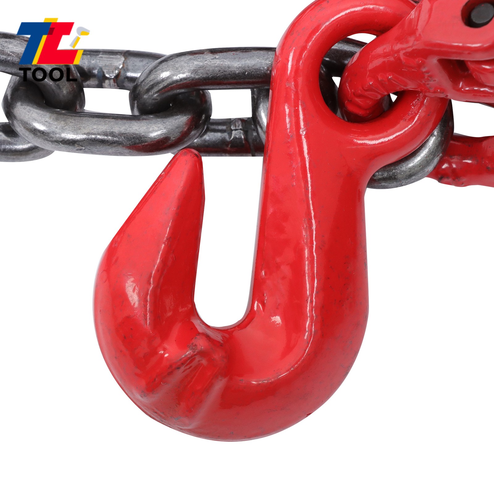 5/16 Inch x 5 Ft Lifting Chains 5 Ton G80 Chain Sling with 4 Leg Grab Hooks