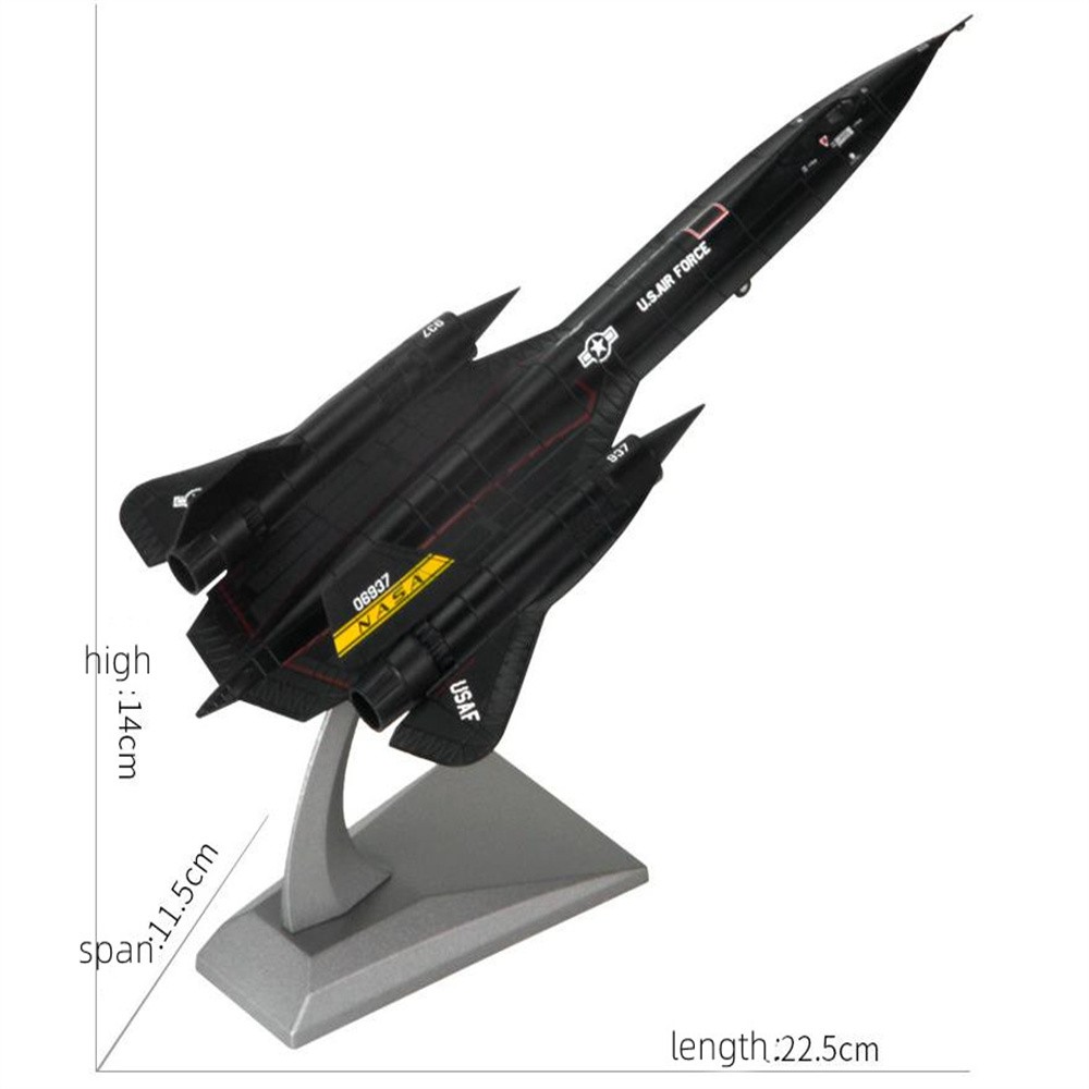 Blackbird SR-71 Alloy Fighter 1:144 Aircraft Model Simulation Military Ornament