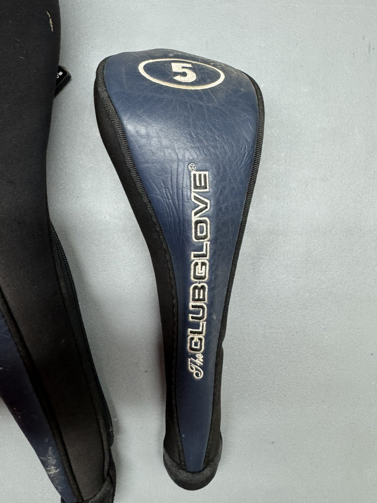The Club Glove 1X Driver & 5 Wood Blue Golf Head Cover with Zipper